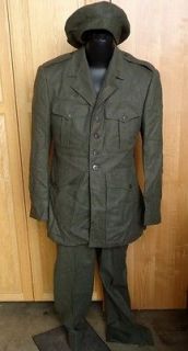 Vietnam Era USMC Dress Greens Class A Uniform w/ Cover