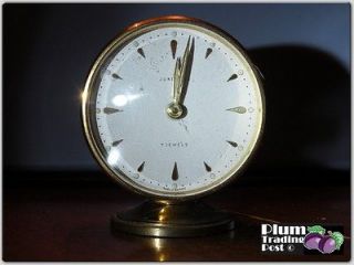 Antique Junghans 7 Jewels Alarm Clock Made in Germany German Working
