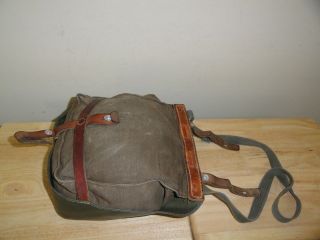 Vintage 1972 SWISS ARMY RATION Canvas/Leather FIELD PACK BAG G.SCHENK 