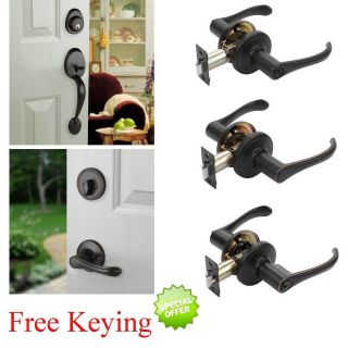 Vail Aged Oil Rubbed Bronze Door Hardware Levers