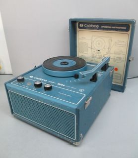 Vintage Caliphone 1420K Solid State Phonograph Portable Record Player
