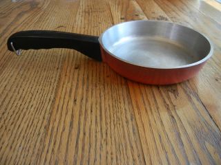 Vintage CLUB ALUMINUM 6 in. SKILLET RED ORANGE Nice