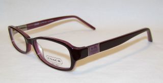 Coach Glynnis Black/Berry 50 Eyeglass Frame Eyeglasses New