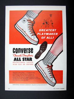 Converse Chuck Taylor All Star Basketball Shoes 1961 print Ad 