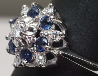 sapphire cluster ring in Fine Rings