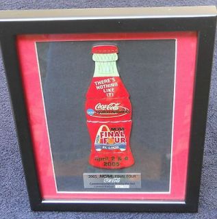   NCAA Final Four COCA COLA Coke Commemorative Bottle PIN SET Framed