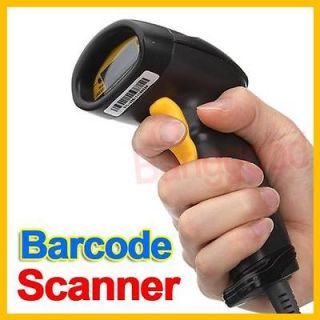 Black BARCODE SCANNER READER BAR CODE READER POS USB Laser Handheld