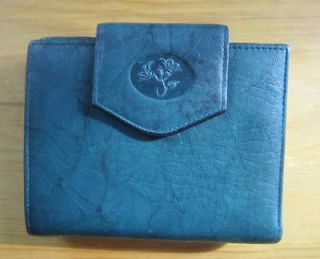 Vintage Womens Wallet Leather Exterior CC Holder Coin Purse, England