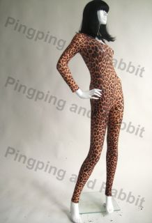 Leopard Print Spandex Unitard Bodysuit Catsuit Jumpsuit Romper Cheetah