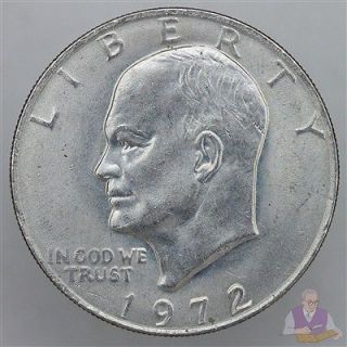 1972 dollar coin in Eisenhower (1971 78)