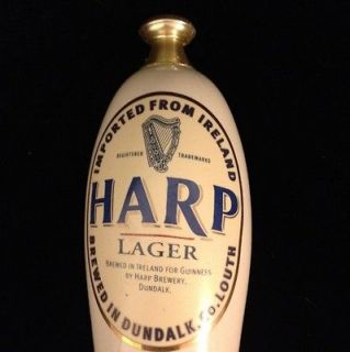 Porcelain Harp Lager Beer Tap Wirh Kegerator Attachment Nice!! Vintage 