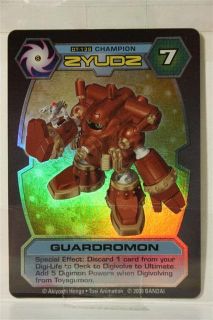   Digimon D Tector Series 4 Holographic Trading Card Game Guardromon