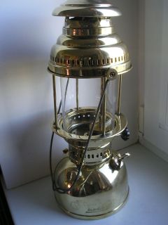 ANTIQUE German KEROSENE LANTERN gas LAMP Hasag #256 BRASS excellent