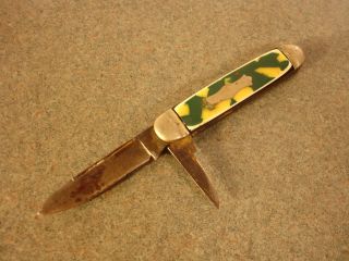 Old Vtg Antique Collectible 2 Blade Pocket Folding Knife