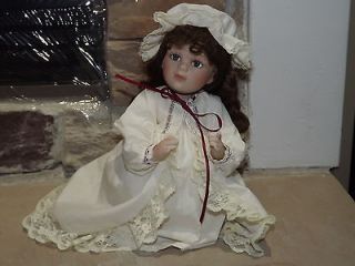 Georgetown Collection Porcelain and Cloth Doll Faith 10 in.