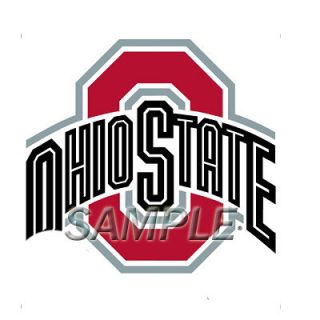 OHIO STATE FOOTBALL IRON ON TRANSFER 3 SIZES FOR LIGHT OR DARK FABRIC