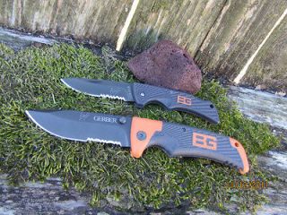 Knife Combo Gerber BEAR GRYLLS SCOUT & COMPACT Survival New in Box