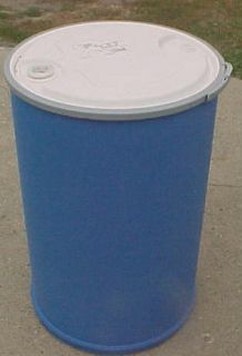 55 gallon Barrel Drum Plastic Food Grade garden RAIN