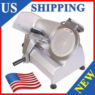 BRAND NEW 10 BLADE COMMERCIAL ELECTRIC MEAT SLICER SEMI AUTOMATIC a7