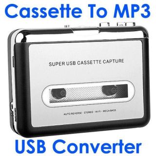   To PC Cassette To  Converter Capture Adapter Audio Music Player New