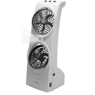 TWO 02 COOL 1089 Portable Two Speed Tower Misting Fans GREAT FOR 