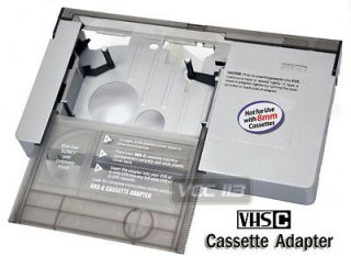 VHS C to VHS VCR Tape Cassette Converter Adapter