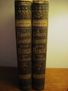 DORE 2 Vol Set COBBINS COMMENTARY BIBLE Illustrated