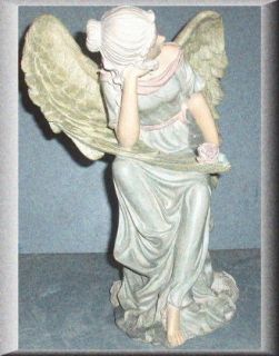 Concrete latex fiberglass mold Sitting Angel Statue