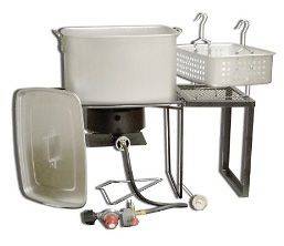 Outdoor Deep Fryer, Boiler, & Steamer   54,000 BTU   Multi Purpose 