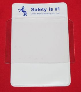 COLT Firearms Factory Safety is #1 Pocket Protector
