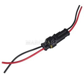 Sets Waterproof 2 Pin Electrical Wire Connector Plug AWG Car 