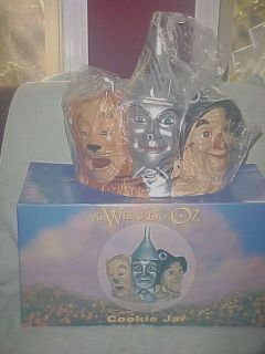 Wizard of OZ Cookie Jar * The Tinman * Cowardly Lion * Scarecrow 