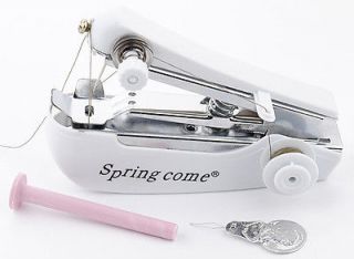  Cordless Hand Held Clothes QUICK REPAIR Sewing Machines Set white