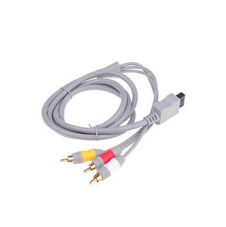 Ft AV Audio Video Composite Cable Cord For Nintendo Wii 1.8m