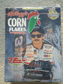 Unopened Corn Flakes Cereal Box Dale Earnhardt 24 oz.