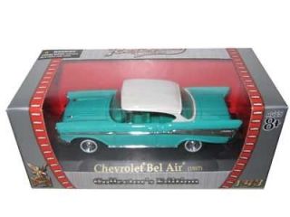 1957 CHEVROLET BEL AIR TURQUOISE 1/43 DIECAST CAR MODEL