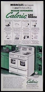 Vintage 1952 Modern Automatic Caloric Gas Ranges Magazine Ad