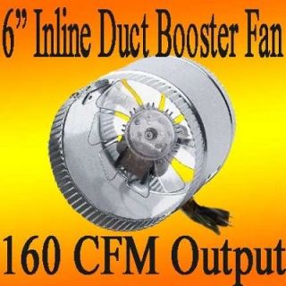   FAN INLINE INCH AIR CFM HYDROPONIC BLOWER COOL COOLING VENT HPS