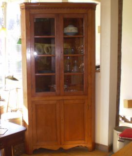 corner cabinet glass doors