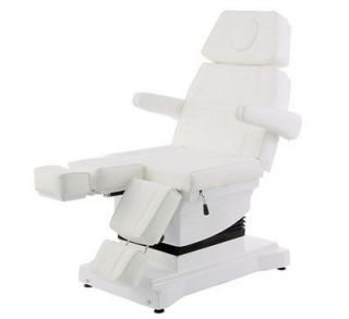   Massage Pedicure Table / Couch / Bed Split Leg 3 Motor in White