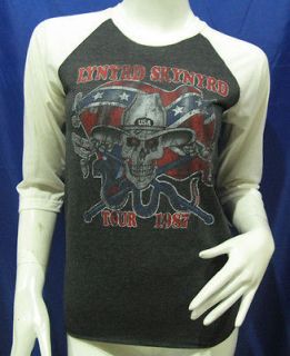 LYNYRD SKYNYRD Tour 1987 Vintage Rock Re Printed Jersey T Shirt Women 