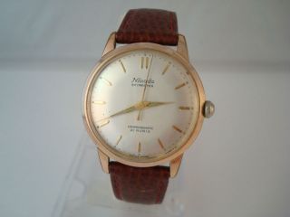   Rare Vintage Nivada   Skymaster   21 Jewel Automatic Watch   GWO