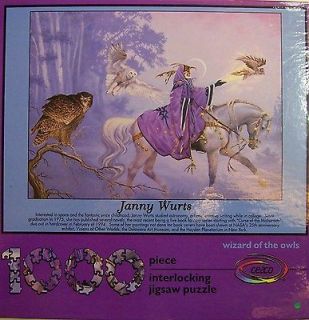 Ceaco 1000 Piece Jigsaw Puzzle WIZARD OF THE OWLS. Jenny Wurts 1993