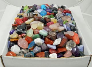   IMPERFECT TUMBLED STONES Flaws Chips Cracks Crystal Mineral Gemstones