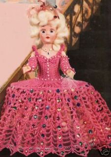 Crochet Doll French MARIE ANTOINETTE 7 Clothes Pattern