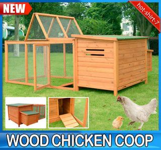 Newly listed New Wooden Chicken Coop Hen House Cage Bunny Small Pet 