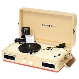 Crosley 50s PORTABLE Suitcase MINI Turntable 33/45/78 RPM RECORD/LP 