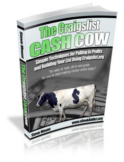 Craigslist Cash Cow Building Your List Using Craigslist   ebook / CD