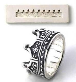 PMC Silver Clay Jewelry Push Mold Crown Ring Mould