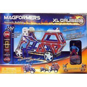   Magnetic Building Construction Set   33 Piece XL Cruisers Emergency S